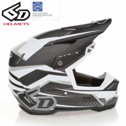 Casque 6D ATR-3 RIVAL Blanc mat