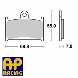 Plaquettes de frein AP RACING LMP314SF