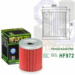 Filtre à huile HIFLOFILTRO HF972
