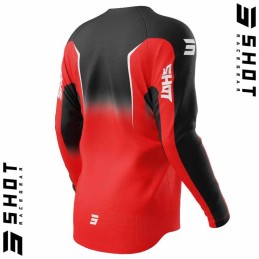Maillot SHOT-Mx DRAW Clash rouge