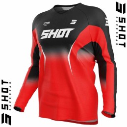Maillot SHOT-Mx DRAW Clash rouge