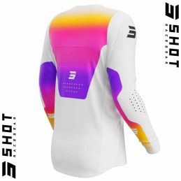 Maillot SHOT-Mx CONTACT Stream blanc