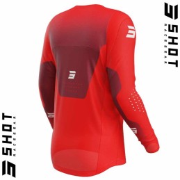 Maillot SHOT-Mx CONTACT Stream rouge