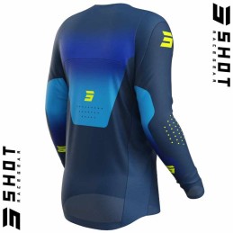 Maillot SHOT-Mx CONTACT Stream bleu