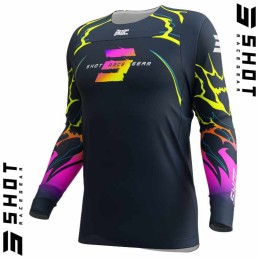 Maillot SHOT-Mx CONTACT Rac bleu