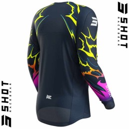 Maillot SHOT-Mx CONTACT Rac bleu