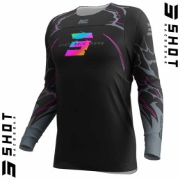 Maillot SHOT-Mx CONTACT Rac noir