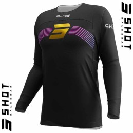 Maillot SHOT-Mx CONTACT Kicker noir