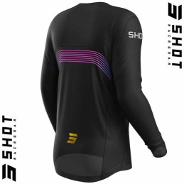 Maillot SHOT-Mx CONTACT Kicker noir