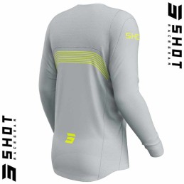 Maillot SHOT-Mx CONTACT Kicker gris
