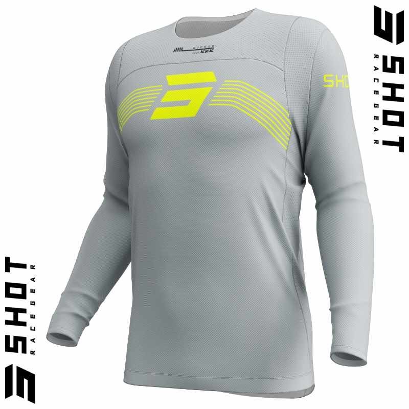Maillot SHOT-Mx CONTACT Kicker gris