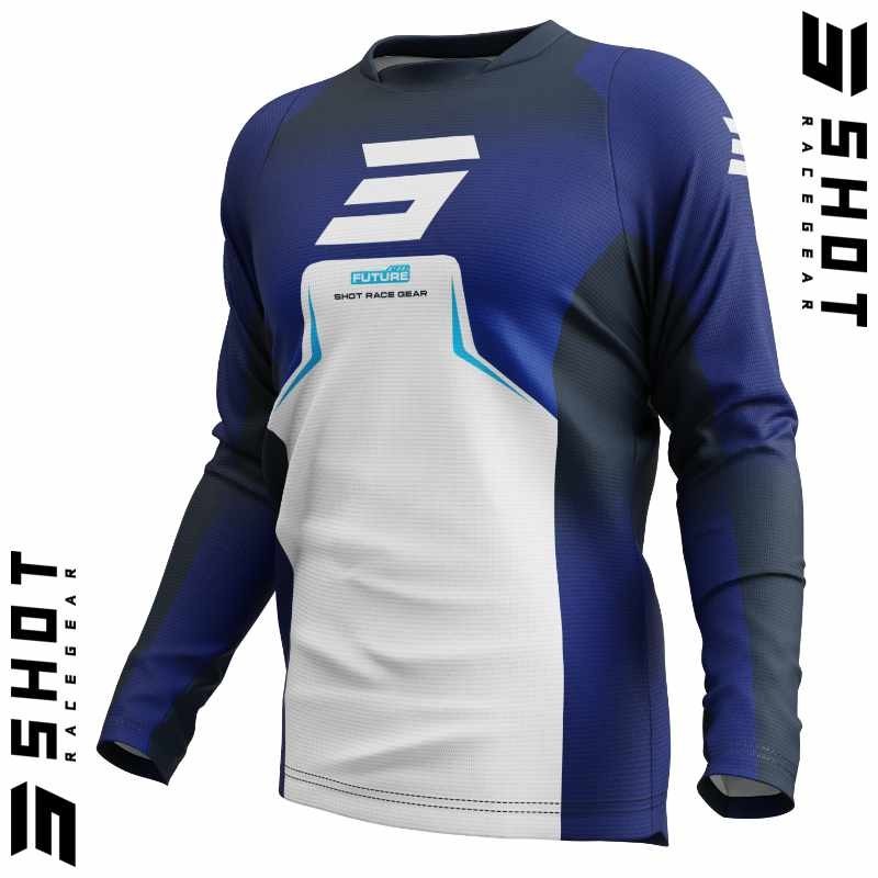 Maillot SHOT-Mx DEVO Future bleu