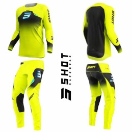 Tenue SHOT-Mx AEROLITE Phase jaune fluo