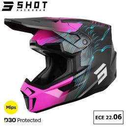 Casque SHOT-Mx LITE Volt pink