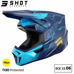 Casque SHOT-Mx LITE Volt blue