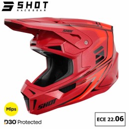 Casque SHOT-Mx LITE Glory red