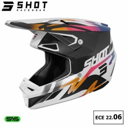 Casque SHOT-Mx SPEED Wave black-white