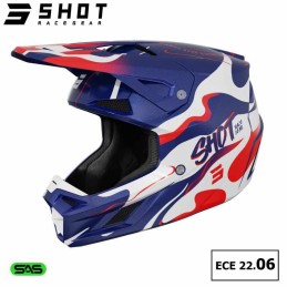 Casque SHOT-Mx SPEED Beast blue-red