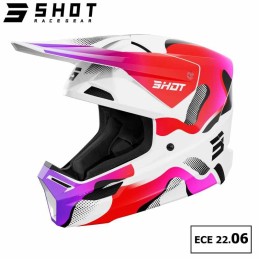 Casque SHOT-Mx FURIOUS Zebra rose