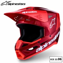 Casque ALPINESTARS SM3 Radium red ECE06