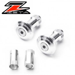 Embouts de guidon ZETA ø14-18mm gris