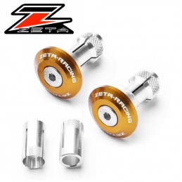 Embouts de guidon ZETA ø14-18mm doré