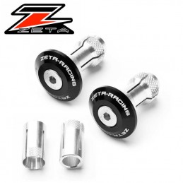 Embouts de guidon ZETA ø14-18mm noir