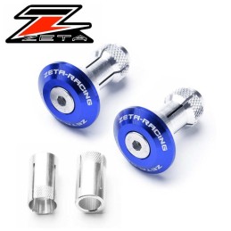 Embouts de guidon ZETA ø14-18mm bleu